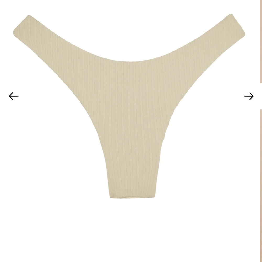 Monday Swimwear - Byron Bottoms - Vanilla Matte Rib